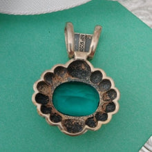 Load image into Gallery viewer, Sterling Silver Blue Topaz Oval Pendant