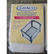 Load image into Gallery viewer, Graco Pack N Play Playard 27" x 39" fitted sheets Set Of 3, White