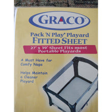 Load image into Gallery viewer, Graco Pack N Play Playard 27" x 39" fitted sheets Set Of 3, White