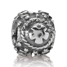 Load image into Gallery viewer, Pandora Retired Sterling Silver Decorative Easter Egg Bead with Pink CZ - 790390