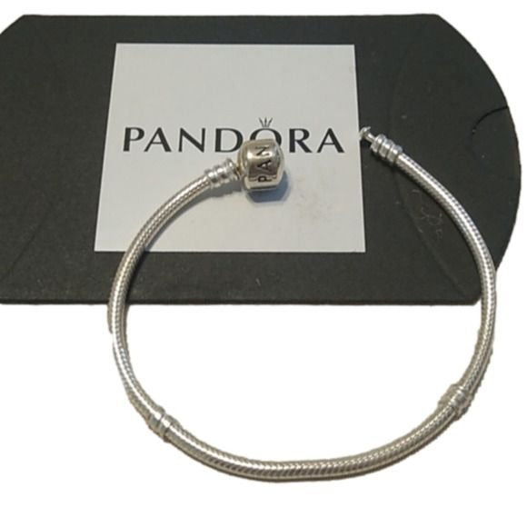 Pandora Snake Chain Bracelet with Barrel Clasp 925 ALE, 7.0