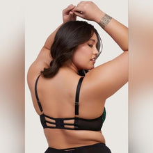 Load image into Gallery viewer, Playful Promises Mia Black + Jade deco embroidery Balconette Bra, 40G