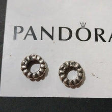 Load image into Gallery viewer, Pandora Retired Sterling Silver Heart Row Spacers, Set of 2 790204