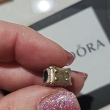 Load image into Gallery viewer, Pandora Sterling Silver Travel Suitcase Bag Charm with Pink Enamel - 798063EN124