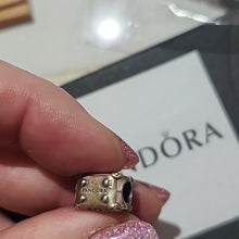 Load image into Gallery viewer, Pandora Sterling Silver Travel Suitcase Bag Charm with Pink Enamel - 798063EN124