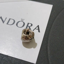 Load image into Gallery viewer, Pandora Retired Sterling Silver 14k gold Education Apple of my Eye Charm-791026