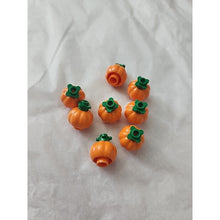 Load image into Gallery viewer, LEGO Accessories - Orange Pumpkins w/ Bright Green Stems (Package of 8) Spooky
