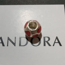 Load image into Gallery viewer, Pandora Retired Sterling Silver Love You Red Enamel Bead - 790543EN17