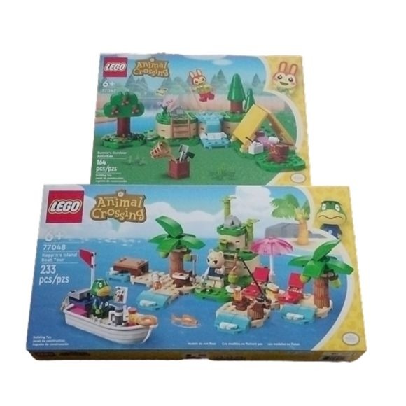 Lego Animal Crossing 77067 Bunnie's Outdoor + 77048 Kapp'n's Island Boat Tour