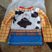 Load image into Gallery viewer, Disney Pixar Sheriff Woody L/S Rash Guard Costume shirt, Size 4