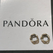 Load image into Gallery viewer, Pandora Retired Sterling Silver Open Heart Spacer - 790454, Set of 2