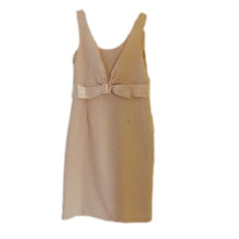 Load image into Gallery viewer, Plaza South Collection Belted Dress in Pale Gold, Size 14