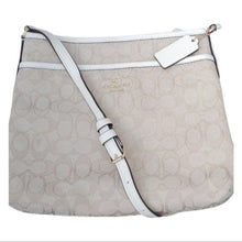 Load image into Gallery viewer, Coach F29960 Signature Jacquard File Crossbody Bag, Purse, Chalk
