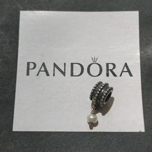Load image into Gallery viewer, Pandora Retired Sterling Silver Beveled Pearl Dangle - 790132P