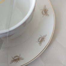 Load image into Gallery viewer, Grace Teaware Queen Bee Fine Porcelain Teacups with Saucers, Set of 4