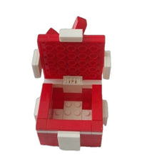 Load image into Gallery viewer, Building Bricks Jewelry Gift Present Box, Red & White
