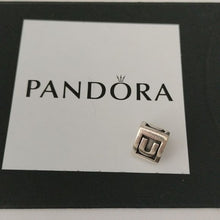 Load image into Gallery viewer, Pandora Retired Sterling Silver Alphabet Bead - Letter U - 790323U