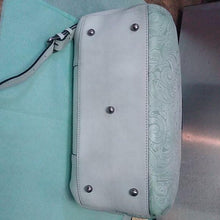 Load image into Gallery viewer, Patricia Nash White Wax Tool Fiora Satchel, Mint