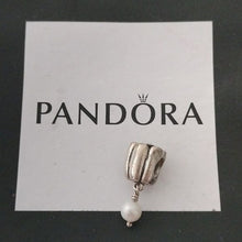 Load image into Gallery viewer, Pandora Hanging Pearl Charm SS + Lavender CZ 790208LCZ ALE 925