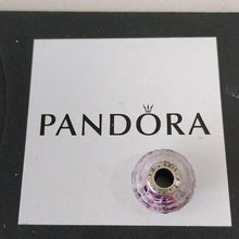 Load image into Gallery viewer, Pandora Shoreline Sea Glass Faceted Sterling Silver Murano Charm 791608