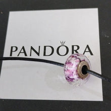 Load image into Gallery viewer, Pandora Shoreline Sea Glass Faceted Sterling Silver Murano Charm 791608