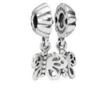 Load image into Gallery viewer, Pandora Butterfly Dangles "Friends Forever" 2 part Charm. 790531