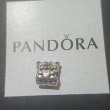 Load image into Gallery viewer, Pandora Retired Sterling Silver Best Buddies Bear with Heart Charm - 792151