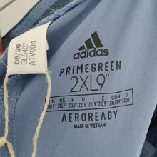 Load image into Gallery viewer, adidas Men's Club Stretch Woven 9" Tennis Short, Crew Blue/White, size 2XL