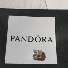 Load image into Gallery viewer, Pandora Retired Sterling Silver Blue Pond Bead with Blue Zirconia - 790336CZB