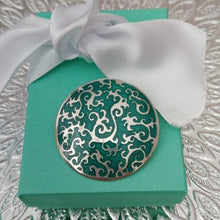 Load image into Gallery viewer, Artisan Sterling Silver+ Enamel Hidden Dragon Brooch