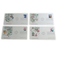 Load image into Gallery viewer, Postal Stamps "Christmas" First Day of Issue, Set of 4, October, 1993