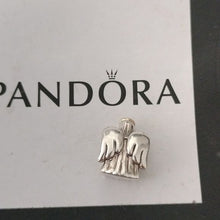Load image into Gallery viewer, Pandora Retired Sterling Silver Divine Angel Charm 14K Gold Halo - 791770