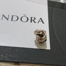 Load image into Gallery viewer, Pandora Retired Sterling Silver 14k gold Education Apple of my Eye Charm-791026