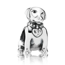 Load image into Gallery viewer, Pandora Sterling Silver Labrador Dog Animal Bead w/ Clear Zirconia -791379CZ