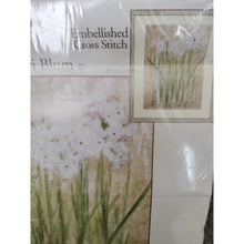 Load image into Gallery viewer, Candamar Designs Narcissus Picture EMBELLISHED cross stitch kit 51343 flowers
