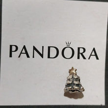 Load image into Gallery viewer, Pandora Christmas Tree Sterling Silver w/ 14kt Gold Star Charm 790365