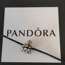 Load image into Gallery viewer, Pandora Christmas Tree Sterling Silver w/ 14kt Gold Star Charm 790365
