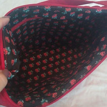 Load image into Gallery viewer, Vera Bradley Go Ahead Microfiber Convertible Crossbody Bag, Red