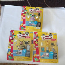 Load image into Gallery viewer, Playmates World of Simpsons Krusty, Bumblebee Man + Cletus Figures, set of 3