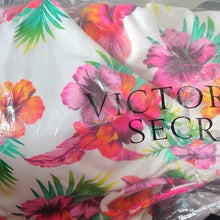 Load image into Gallery viewer, PINK Victoria's Secret White One-pc Ruched front swim suit, Vivid Floral, Large