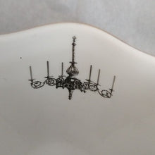 Load image into Gallery viewer, Halloween Elegance Scalloped Edge Black + Gold Goth Chandelier Coffee Tea Cups + Sauce…