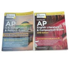 Load image into Gallery viewer, AP U.S. Government + English Literature & Composition Books + Flashcards