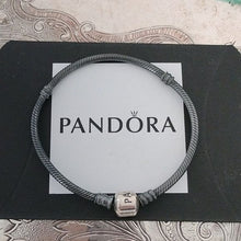 Load image into Gallery viewer, Pandora Oxidized Sterling Bracelet with Silver Pandora Snap Clasp - 590702-OX-B
