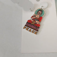 Load image into Gallery viewer, Peace Buddha + Retro Boom box Music Earrings, set of 2