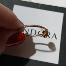 Load image into Gallery viewer, Pandora Rose™ Radiant Elegance Ring with Clear Zirconia - 180986CZ, Size 9