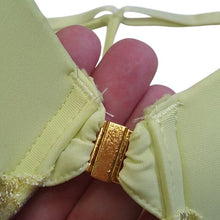 Load image into Gallery viewer, Tart Noir Collections Split X Strap Lacy Bra, Key Lime, 34C