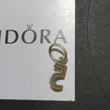 Load image into Gallery viewer, Pandora Retired Sterling Silver Number 5 Five Dangle with CZ -791343CZ
