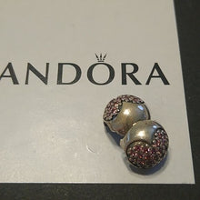 Load image into Gallery viewer, Pandora Pink Pave Love of My Life Heart Clip Charm 791053czs