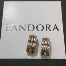 Load image into Gallery viewer, Pandora Sterling Silver with 14K Gold Sunburst Clip Charm 790216, Set of 2