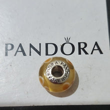 Load image into Gallery viewer, Pandora Retired Pale Orange Flowers for You Murano Glass Bead - 790645